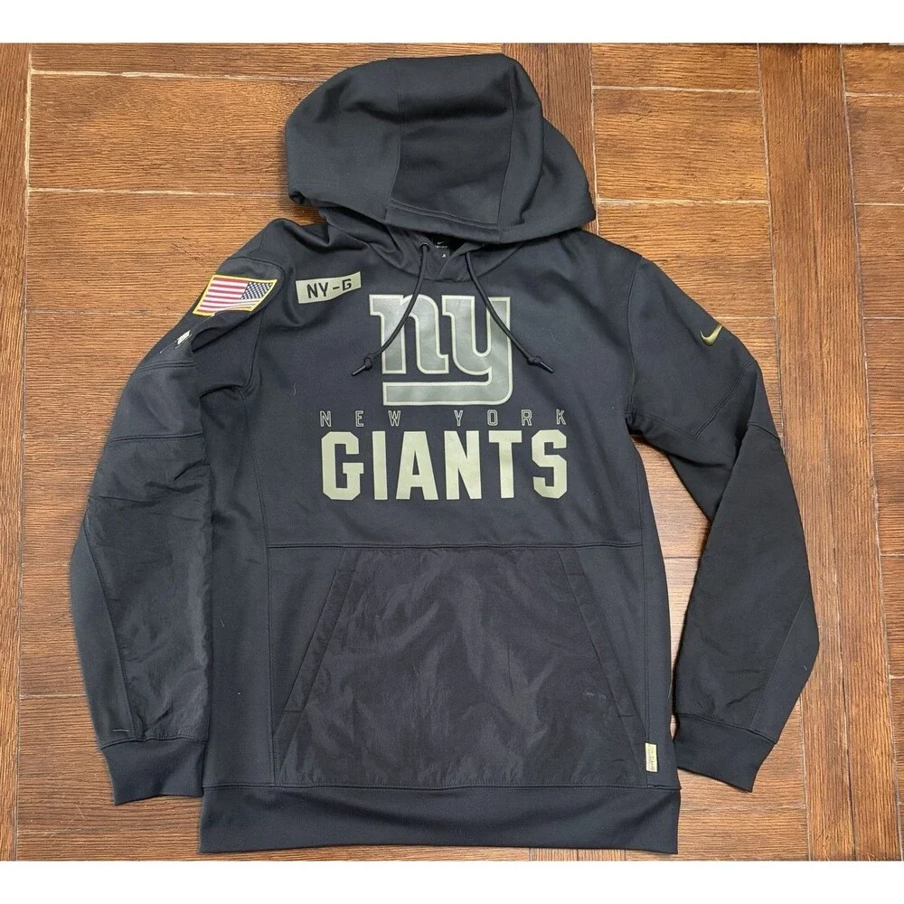 Men’s Size M 2020 Nike Dri Fit NEW YORK GIANTS Salute to Service NFL Hoodie